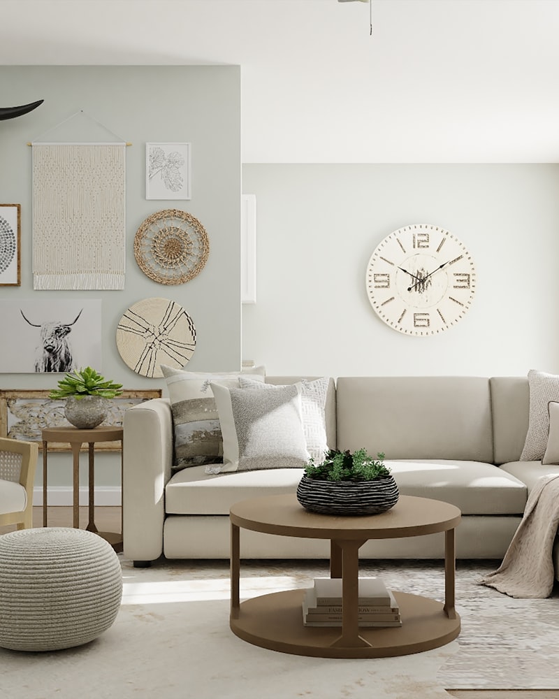 Warm, considered living space styled by TooGood Décor Consulting